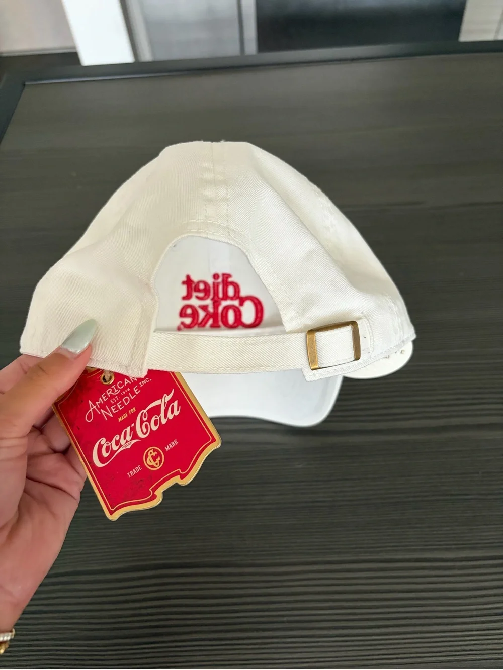 NWT American Needle White Hat With Diet Coke Logo
